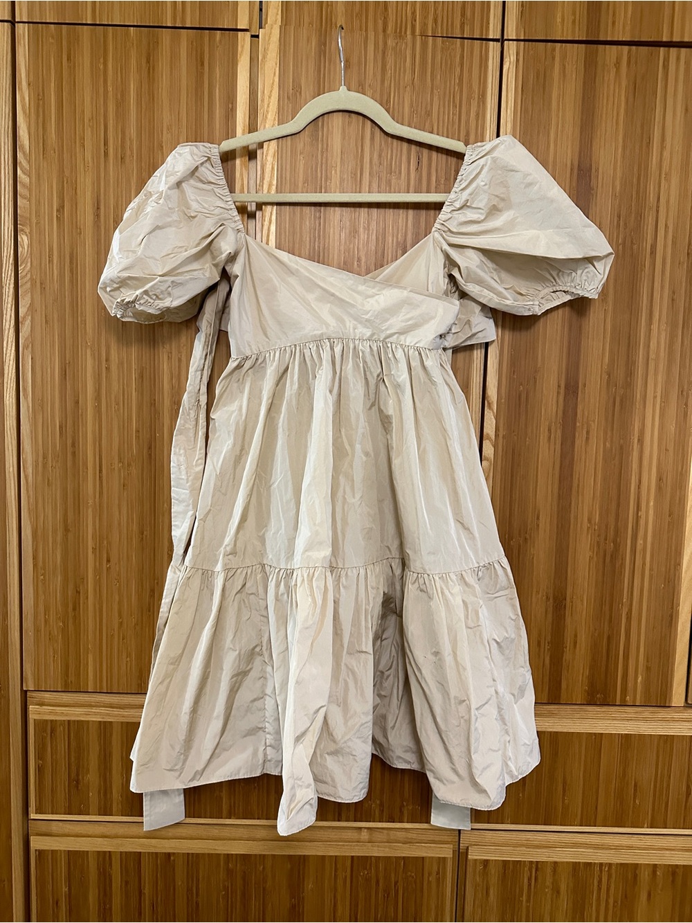 Aritzia Puff Sleeve Babydoll Mini Dress